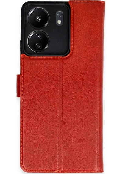 Xiaomi Redmi 13c Uyumlu Kılıf Trend S Plus Kapaklı Kılıf - Kırmızı