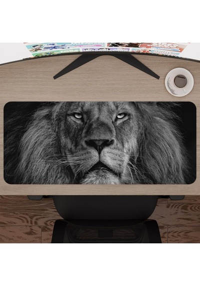 Aslan Oyuncu Gaming Mouse Pad Kauçuk Kaymaz Taban Mousepad V4, 70x30 Xl