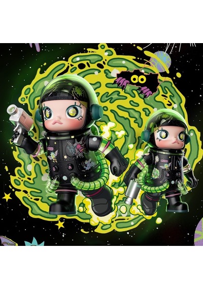 Pop Mart Mega Space Molly %400 Rick And Morty Figürü, Özel Tasarım Koleksiyonluk Sanat Oyuncağı Karakter Figürü