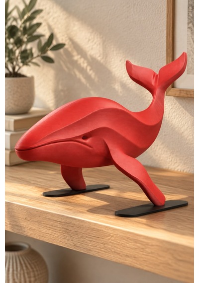 Balina Figürlü Dekoratif Biblo - 22cm Büyük Boy 18603831