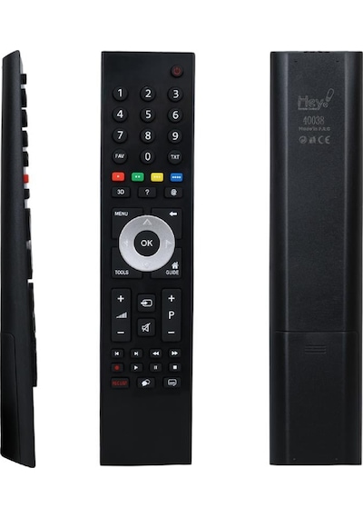 Hey Arçelik Uyumlu Beko Gri Göbek 3d Tuşlu Lcd Led Tv Kumanda
