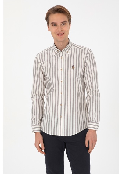 U.s. Polo Assn. Erkek Lacivert Gömlek Desenli 50308449-vr033 Lacıvert