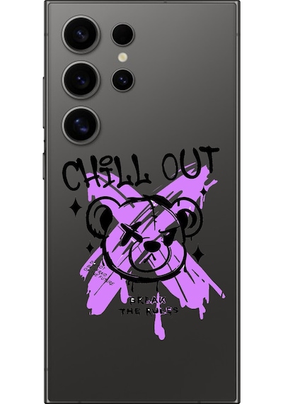 Samsung Galaxy S24 Ultra Uyumlu Şeffaf Kılıf Graffiti 7 Tasarımlı