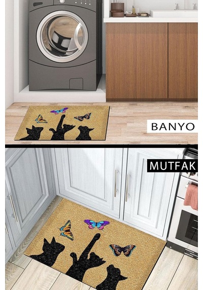 Ayrex Kapı Önü Paspası Dekoratif Dış Mekân Ve Ev İçi Paspas 45x70cm Genel
