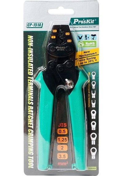 Proskit Cp-151a Terminal Pabuç Sıkma Pensesi 0,5-3,5mm² 1 Adet
