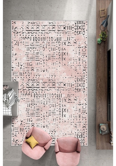 West Home Dijital Baskı Yıkanabilir Kaymaz Taban Mutfak Halısı Salon Halısı Ve Yolluk Wh 548 Rose