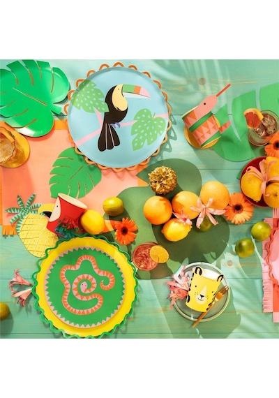 Meri Meri - Tropical Leaf Napkins - Tropikal Yaprak Peçeteler - 16 Adet