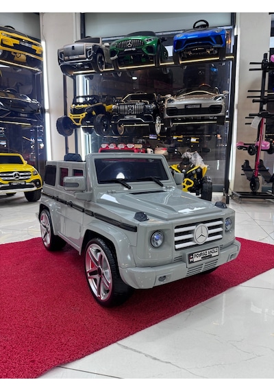 Poyraz Akülü Yumuşak Lastikli G65 12v 0-6yaş Özel Plaka Gümüş