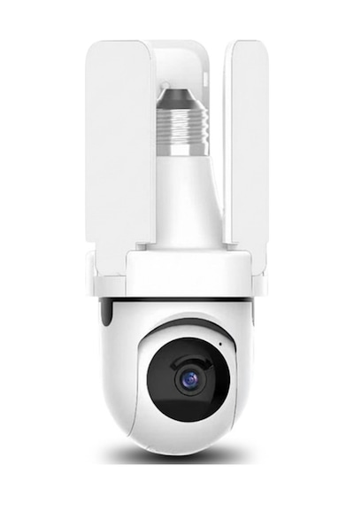 360 Projektör Ampul Güvenlik Kamerası Wi-fi Gece Görüş Hareket Takip Çift Yönlü Ses