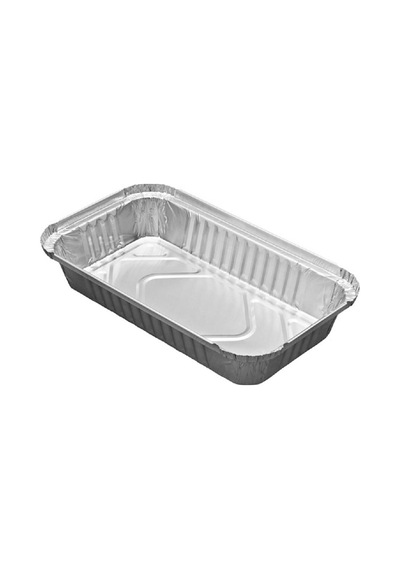 Alüminyum Kap 750 Gr Kapaklı 100 Adet Gümüş