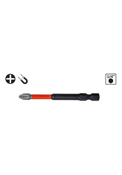 6526 Vidalama Yıldız Bits Uç Philips Ph2x75 Mm