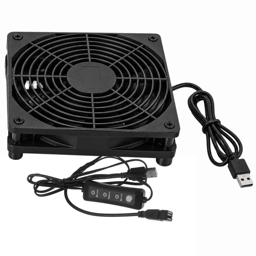Usb Soğutucu Fan Laptop Modem Konsol Altı Hız Ayarlı 120mm 5v 3 Kademe Aç Kapa Anahtarlı