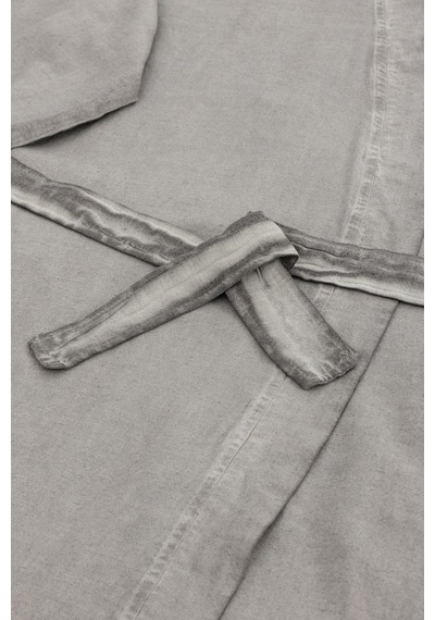 Raw Pamuk Gri Sabahlık Kimono S-m 1517a Gri
