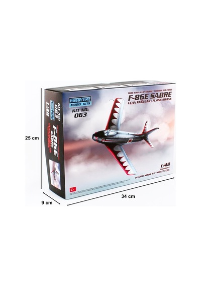 1/48 F-86e Sabre Uçan Kuğular Maketi, Hobbytime 063
