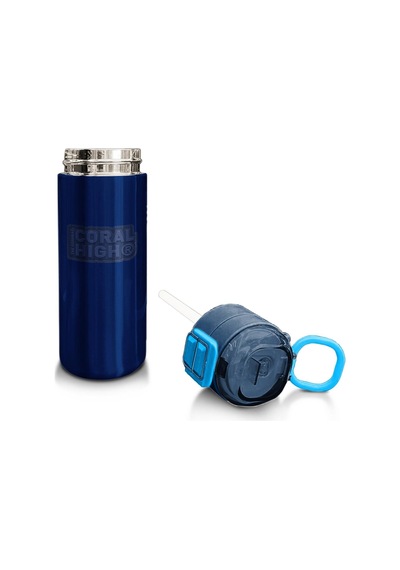 Coral High Kids Lacivert Mavi Pipetli Ve Direkt İçim Çelik Termos 500 Ml 31828 Lacivert