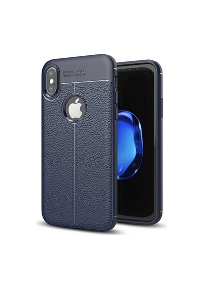 Apple Uyumlu iPhone X Kılıf Zore Niss Silikon Kapak Lacivert