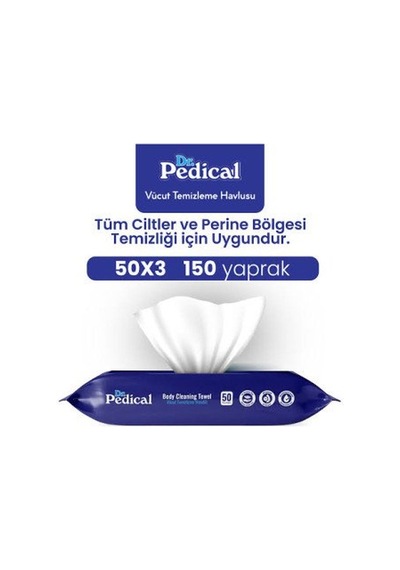 Titiz Vücut Temizleme Havlusu 50 Li 10'lu Set