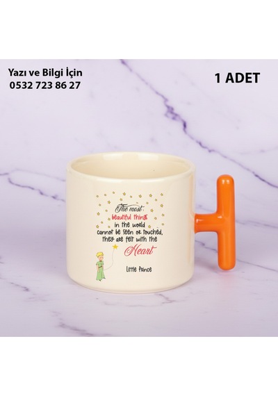 Küçük Prens Baskılı The Little Prince Kupa Bardak Turuncu