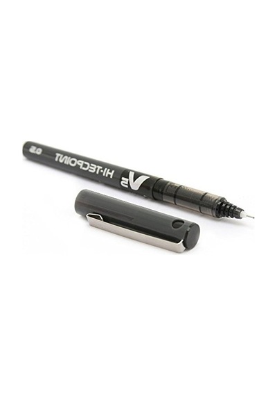 0.5 Mm Siyah İğne Uçlu V5 Roller Kalem, 5'li Set