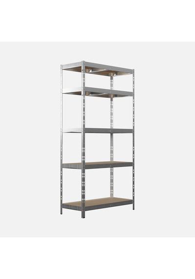Evinizin Atölyesi 4 Katlı Metal Raf 120x40x180 Cm Gri - Gri