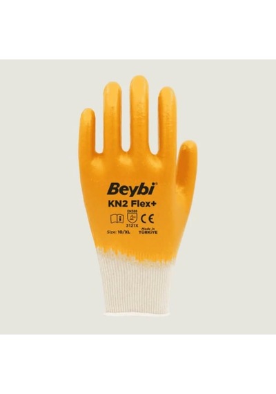 Beybi Kn2+ Flex Plus Nitril Sarı Eldiven 10 No