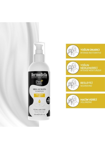Milk Keratin Complex Besleyici Ve Onarıcı Saç Bakım Yağı 125 Ml