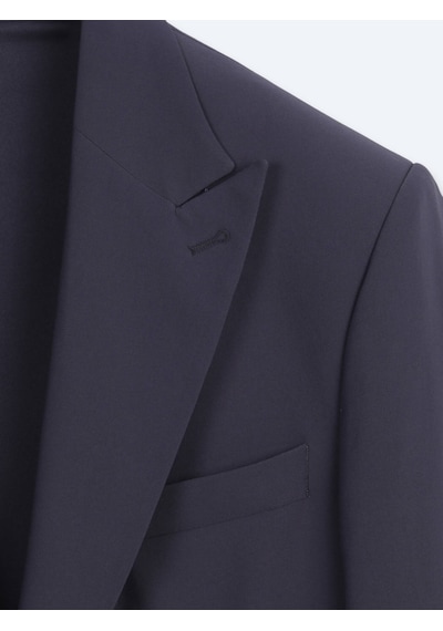 Kip Koyu Gri Düz Modern Fit Örme Takım Elbise