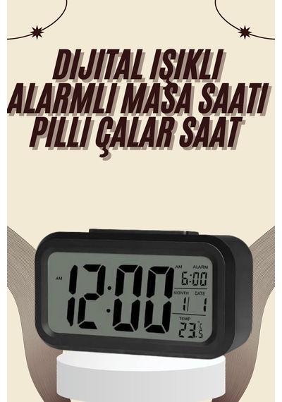 Mey Najmaddin Dijital Masa Saati Termometreli Takvim Çalar Saat Led Ekran Pilli Najmaddin Renkli 20877661
