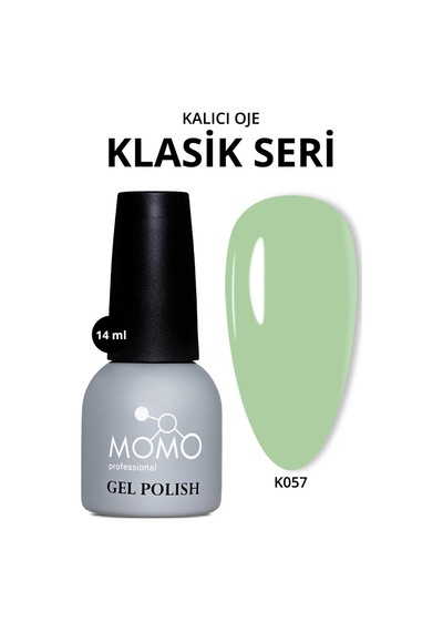 Momo Professional Kalıcı Oje K057 Pastel Yeşil 14 Ml
