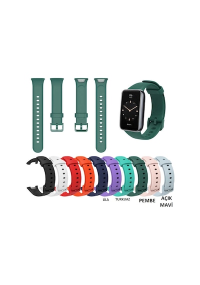 Xiaomi Uyumlu Mi Band 7 Pro Kordon Spor Silikon Kordon Mix 70