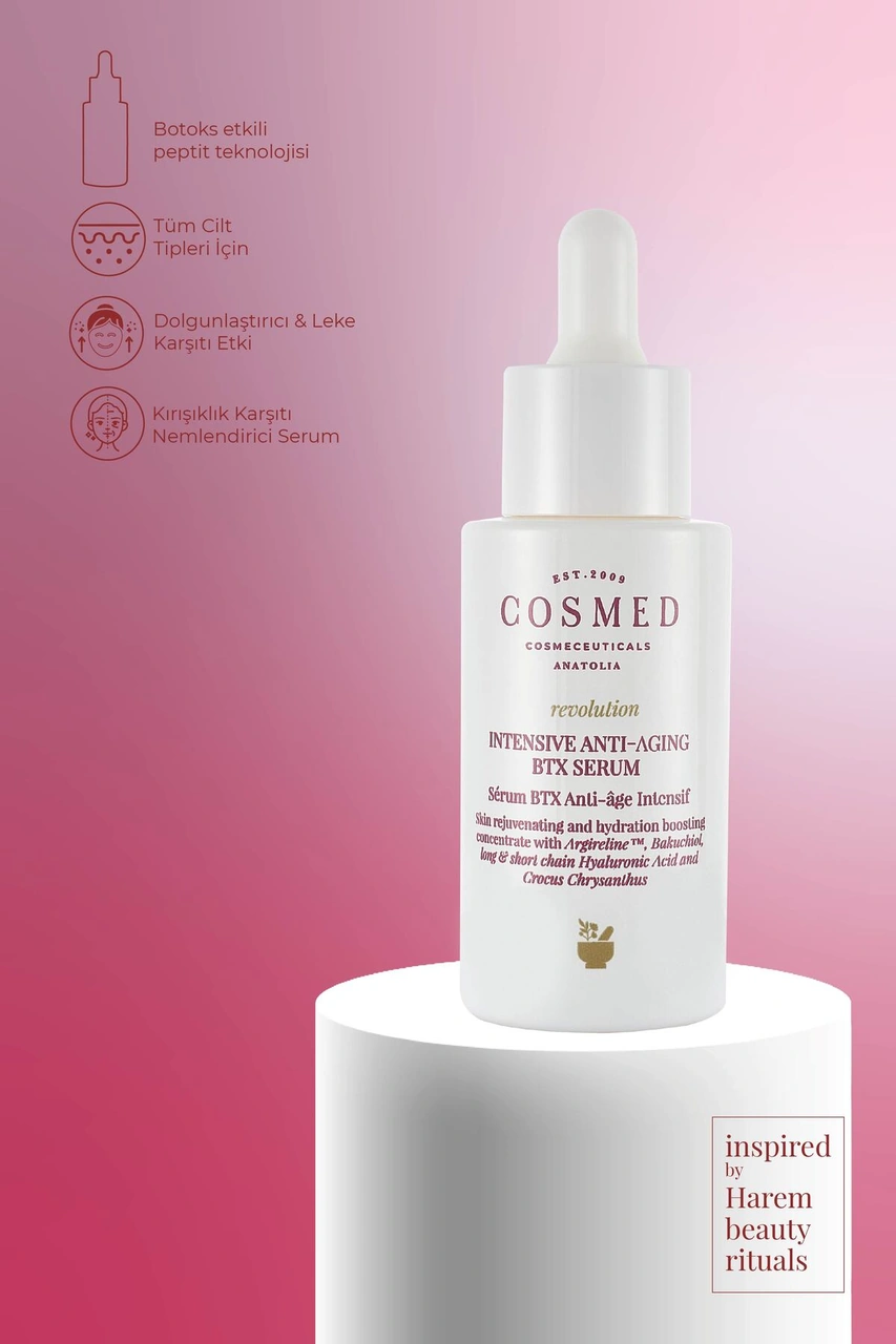 Cosmed Olgun Ciltler İçin ve Yüz Bakım Serumu - Intensive  BTX Serum - 30 ml