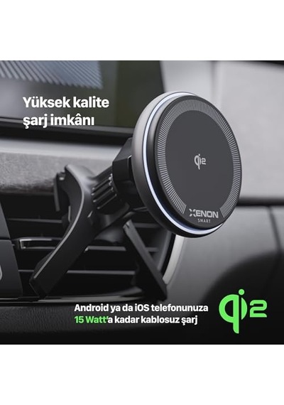 Kablosuz Şarjlı Sensörlü Araç Içi Telefon Tutucu Hld-60