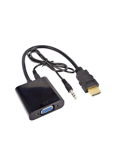 Ses Destekli Hdmi To Vga Dönüştürücü 4488A Adaptor Çevirici Adapt