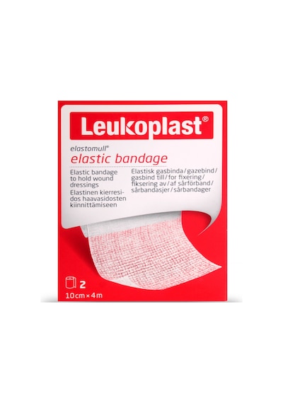 Leukoplast Elastomull Elastik Bandaj 79996-08 10cm X 4m Beyaz 2 Adet