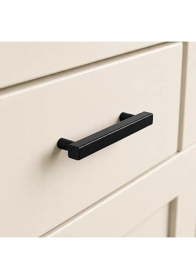 System Mobilya Kulbu Siyah Renk 160mm Kulp Sy8800 0160 Al6-al6 Çok Renkli