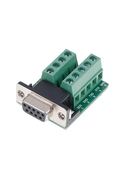 Db9 To Dip Adaptör Dişi 9 Pin Rs232 Com Port Klemens Çevirici Uyumlu