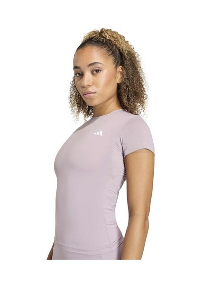 Adidas Power Essentials Workout Contour Kadın Pembe Yuvarlak Yaka Tişört Pembe