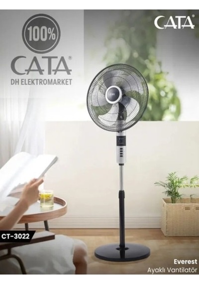 Cata Ct-3022 Everest 70w Kumandalı Ayaklı Vantilatör