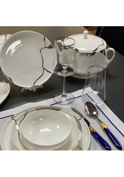 Leggno Chester Premium Silver Chep1001set24s 24 Parç. Yemek Tak