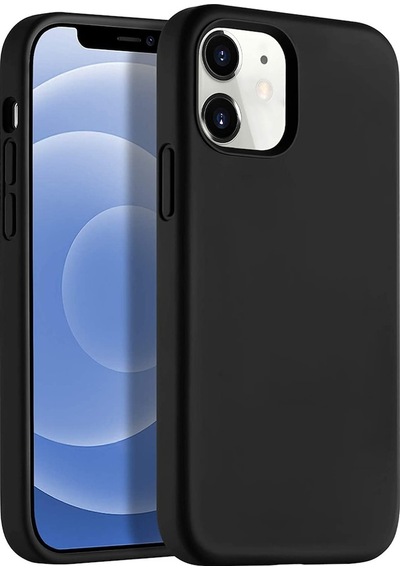 Desingshop Apple Uyumlu iPhone 12 Lansman Silikon Kilif Siyah 536518984
