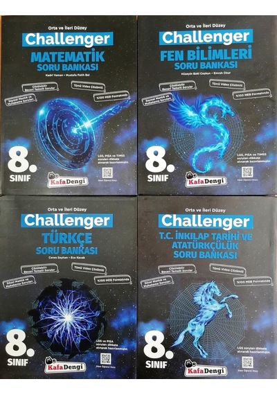 Kafa Dengi 8.Sınıf Lgs Challenger 4'Lü Lgs Soru Bankası Seti