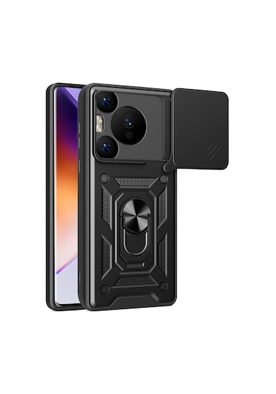 Nihcase Huawei Pura 70 Pro 5g Kılıf Magnetik Standlı Kamera Korumalı Slide Sürgülü Cover Kapak