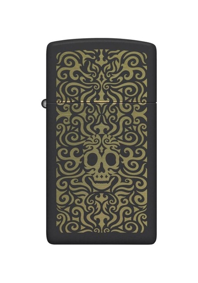 Zippo Slim Skull Filigree Dizayn Çakmak