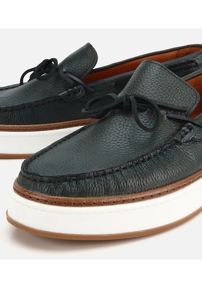 Hotiç Erkek Deri Haki Bağcık Detaylı Günlük Loafer 02ayh319390a860 02ayh319390a860