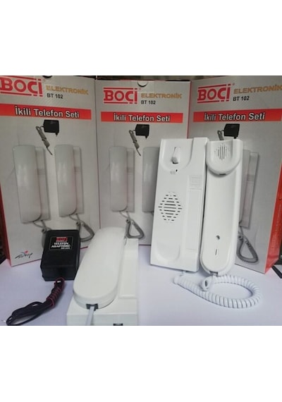 Boçi Bt102 Adaptörlü Ikili Telefon Seti N11.652