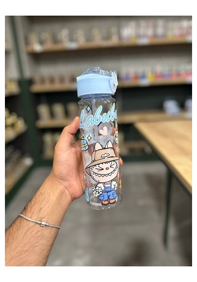 Belkıss Labubulu Matara Fenomen 600 Ml Çocuk Su Matarası - Suluk Su Şişesi 0