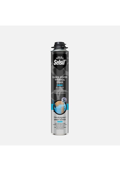 Selsil Quıck Cover Foam Tek Bileşenli Sprey Köpük Mavi 930 Gr