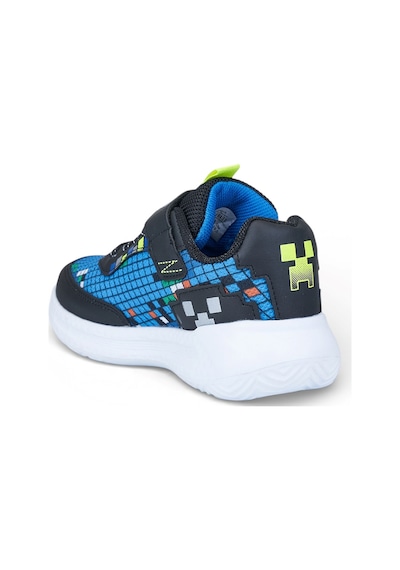 Nstil Günlük Unisex Çocuk Spor Ayakkabı Sneaker Cırtlı Rahat Hafif Konforlu Dayanıklı 02-03 Siyah - Saks