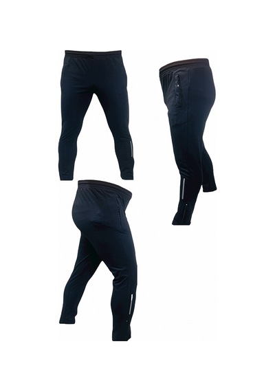 Erkek Lacivert Beyaz Baskılı Eşofman Tek Alt Fermuarlı Slim Fit C