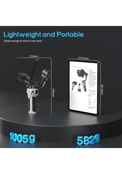 Tr Cınepeer Weebıll 3e Resmi Bayi Dslr Ve Aynasız Kamera İçin 3 Eksenli Gimbal Sabitleyici Canon/sony/panasonic/niko
